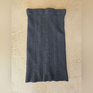 Ralph Lauren Black Cable Knit Pencil Skirt